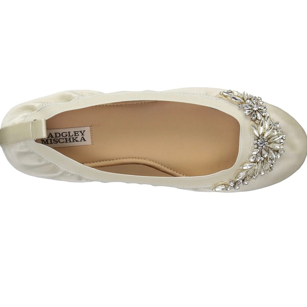 Badgley Mischka Sasha Embellished Flat